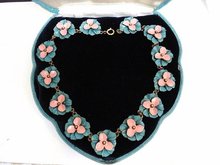 SPECTACULAR ANTIQUE ENAMEL NECKLACE