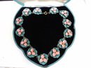 SPECTACULAR ANTIQUE ENAMEL NECKLACE