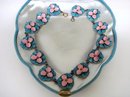 SPECTACULAR ANTIQUE ENAMEL NECKLACE