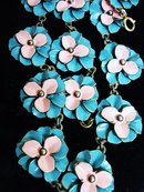 SPECTACULAR ANTIQUE ENAMEL NECKLACE
