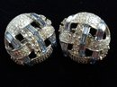 SPECTACULAR RHINESTONE CLIP-ON EARRINGS