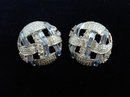 SPECTACULAR RHINESTONE CLIP-ON EARRINGS