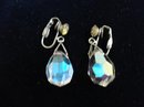 CLIP-ON CRYSTAL/RHINESTONE DROP EARRINGS