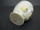 RARE ANTIQUE EGG CUP - ROOSTER & CHICK