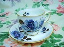 Wonderful DUCHESS CHINA CUP and SAUCER - BLUE ROSE