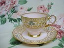 Lovely TUSCAN DEMITASSE CUP and SAUCER Hand Decorated