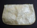 FANCY ANTIQUE EVENING BEADED/SEQUENCE PURSE - BAG