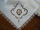 8 Lg.NAPKINS FILET LACE&NEEDLELACE INSERTS