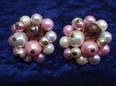 BEAUTIFUL VINTAGE FAUX PEARL CLIP-ON EARRINGS