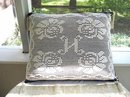 LOVELY CROCHET FILET LACE DECORATIVE PILLOW