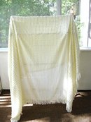 CREAM COLOR CHENILLE BEDSPREAD-POPCORN