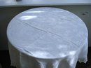 LOVELY ANTIQUE HAND MADE LACE BORDER DAMASK