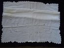 MADEIRA TABLECLOTH *WHITE on WHITE EMBROIDERY & CUTWORK