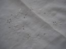MADEIRA TABLECLOTH *WHITE on WHITE EMBROIDERY & CUTWORK