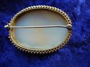 RARE ANTIQUE GOLD CAMEO OVAL BROOCH