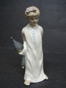 Royal Dux FIGURINE GIRL IN NIGHTDRESS /CLOWN