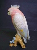 ROYAL DUX BOHEMIA FIGURE - COCKATOO