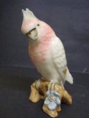 ROYAL DUX BOHEMIA FIGURE - COCKATOO