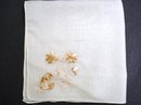 VINTAGE HANKIE - SILKY EMBROIDERY