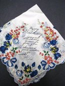 FLORAL PRINTED - HAPPY BIRTHDAY HANKIE