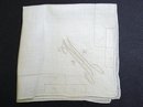 WHITE HANKIE EMBROIDERY - MONOGRAM M