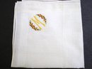 WHITE HANKIE - EMBROIDERY - MONOGRAM M