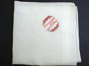 WHITE HANKIE - EMBROIDERY - MONOGRAM M