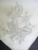 HANKIE-EXQUISITE EMBROIDERY MONOGRAM *B*