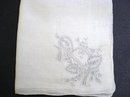 HANKIE-EXQUISITE EMBROIDERY MONOGRAM *B*