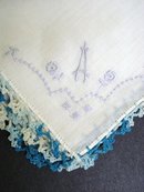 VINTAGE HANKIE EMBROIDERY MONOGRAM *A*