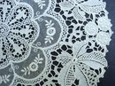 ANTIQUE FRENCH NET&CHEMICAL LACE ROUND