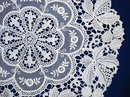 ANTIQUE FRENCH NET&CHEMICAL LACE ROUND