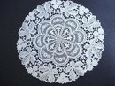 ANTIQUE FRENCH NET&CHEMICAL LACE ROUND