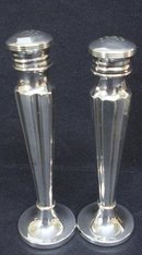 ANTIQUE PAIR SALT&PEPPER SHAKERS - 2