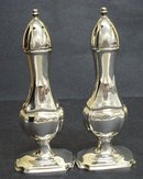 ART DECO SILVER SALT&PEPPER SHAKERS
