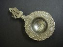 ANTIQUE TEA STRAINER - FIGURAL HANDLE - SHIP