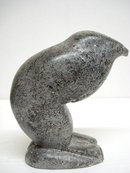 ESKIMO INUIT STONE CARVING - STANDING SEAL