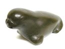 ESKIMO INUIT BLACK STONE CARVING - WALRUS