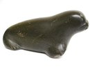 ESKIMO INUIT BLACK STONE CARVING - WALRUS