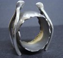 VICTORIAN FIGURAL NAPKIN RING *BEST WISHES*