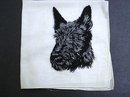 HANKIE - MASTERFUL EMBROIDERY DOG SCOTTIE
