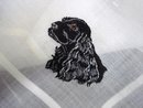 HANKIE - MASTERFUL EMBROIDERY LOVELY DOG