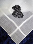 HANKIE - MASTERFUL EMBROIDERY LOVELY DOG