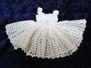 Fantastic Vintage Doll Dress Hand Crochet