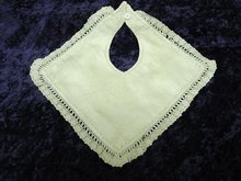 PRETTY BIB for BABY or DOLL - HAND MADE