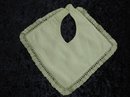 PRETTY BIB for BABY or DOLL - HAND MADE