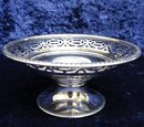 STERLING PEDESTAL SERVING DISH - OPEN WORK