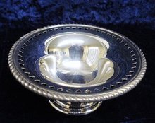 BIRKS PEDESTAL DISH-OPEN WORK-Silver Plate