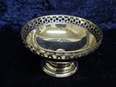PEDESTAL DISH - OPEN WORK - Silver Plate