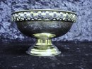PEDESTAL DISH - OPEN WORK - Silver Plate